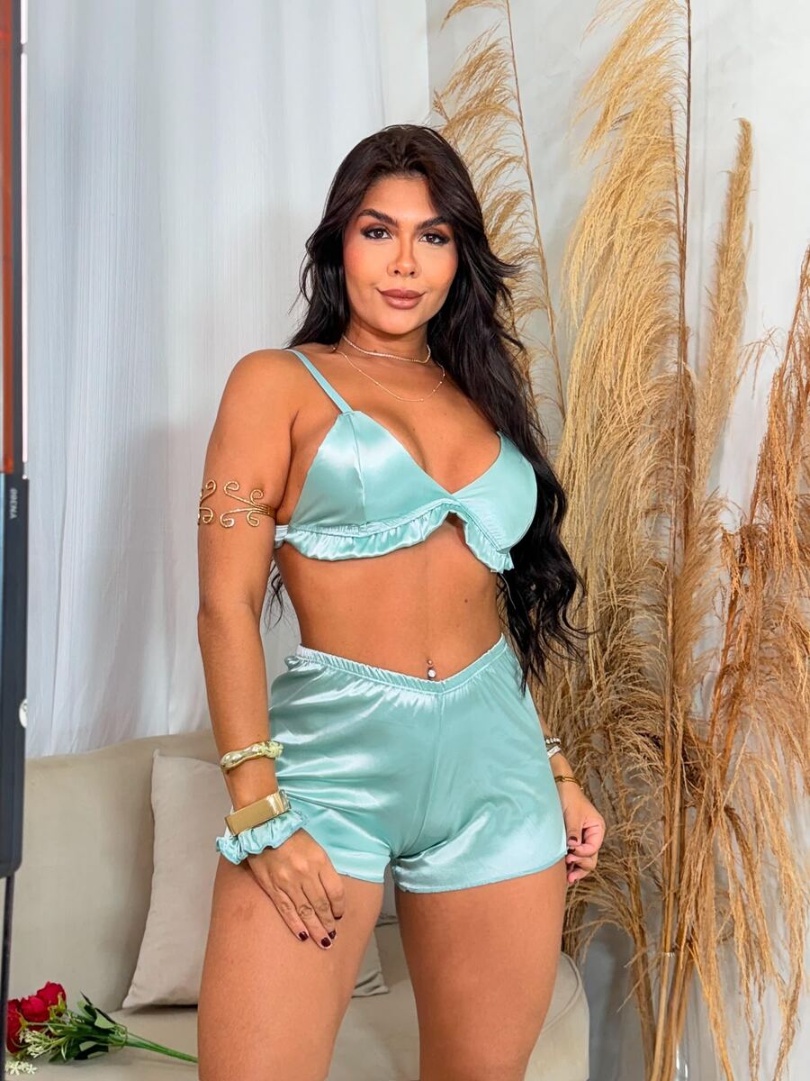 Baby Doll Cetim com Scrunchie — foto 11