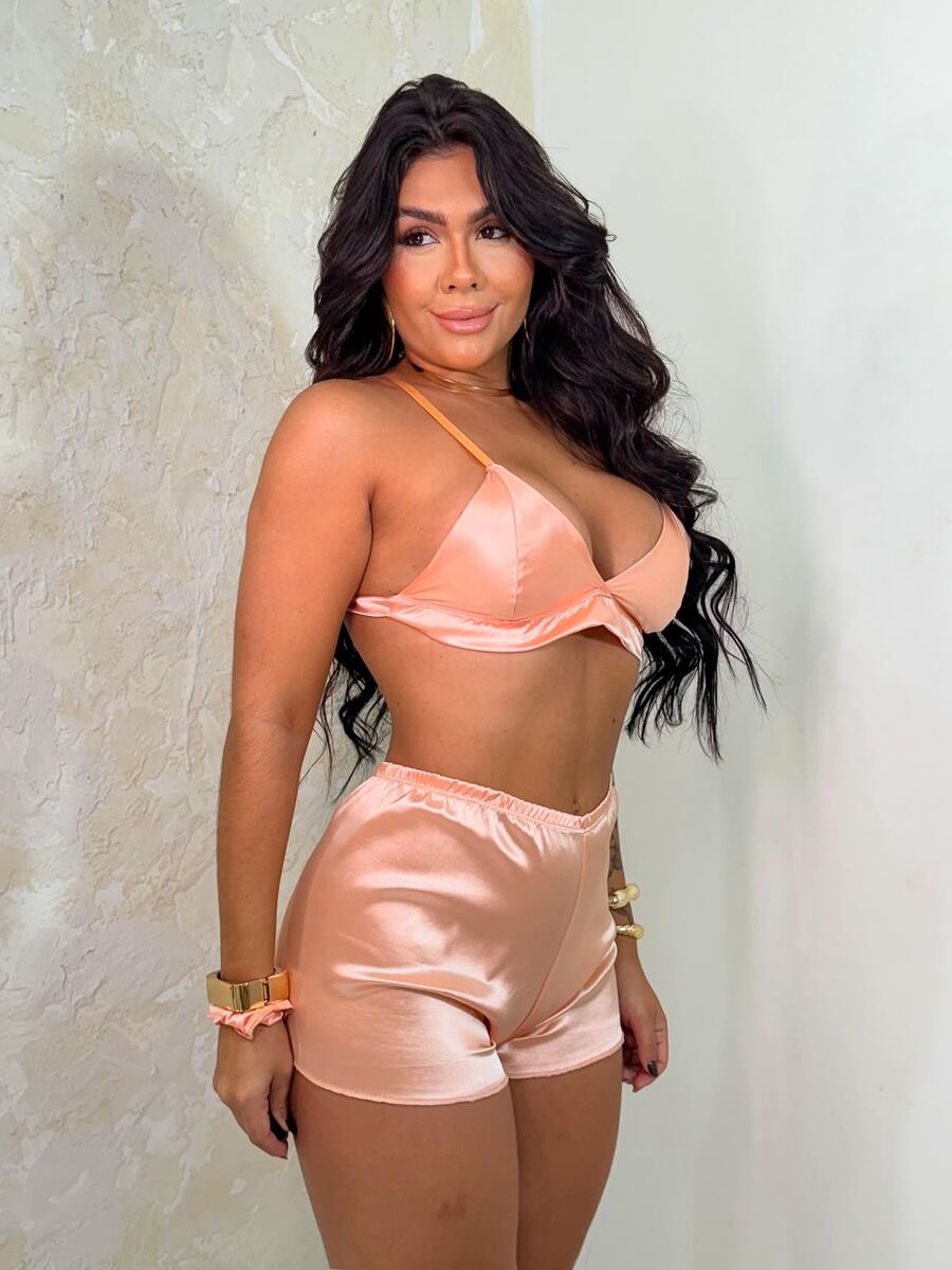 Baby Doll Cetim com Scrunchie — foto 5