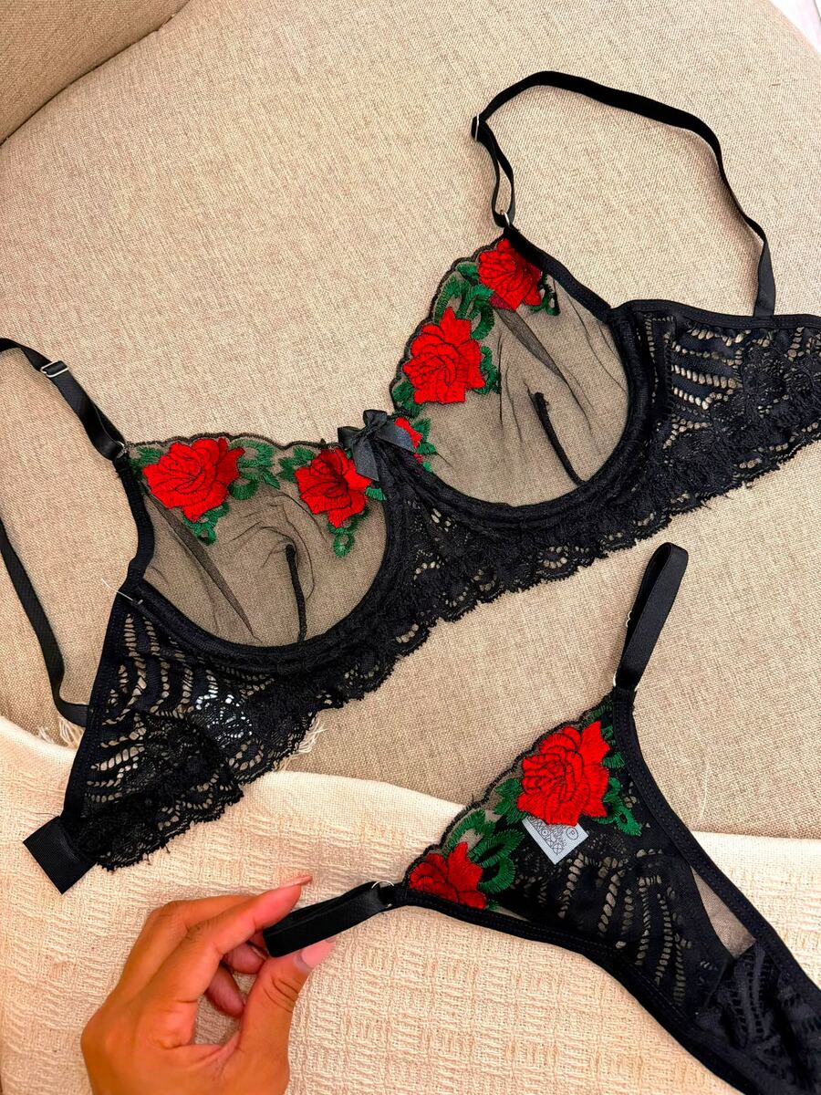 Lingerie Bordô